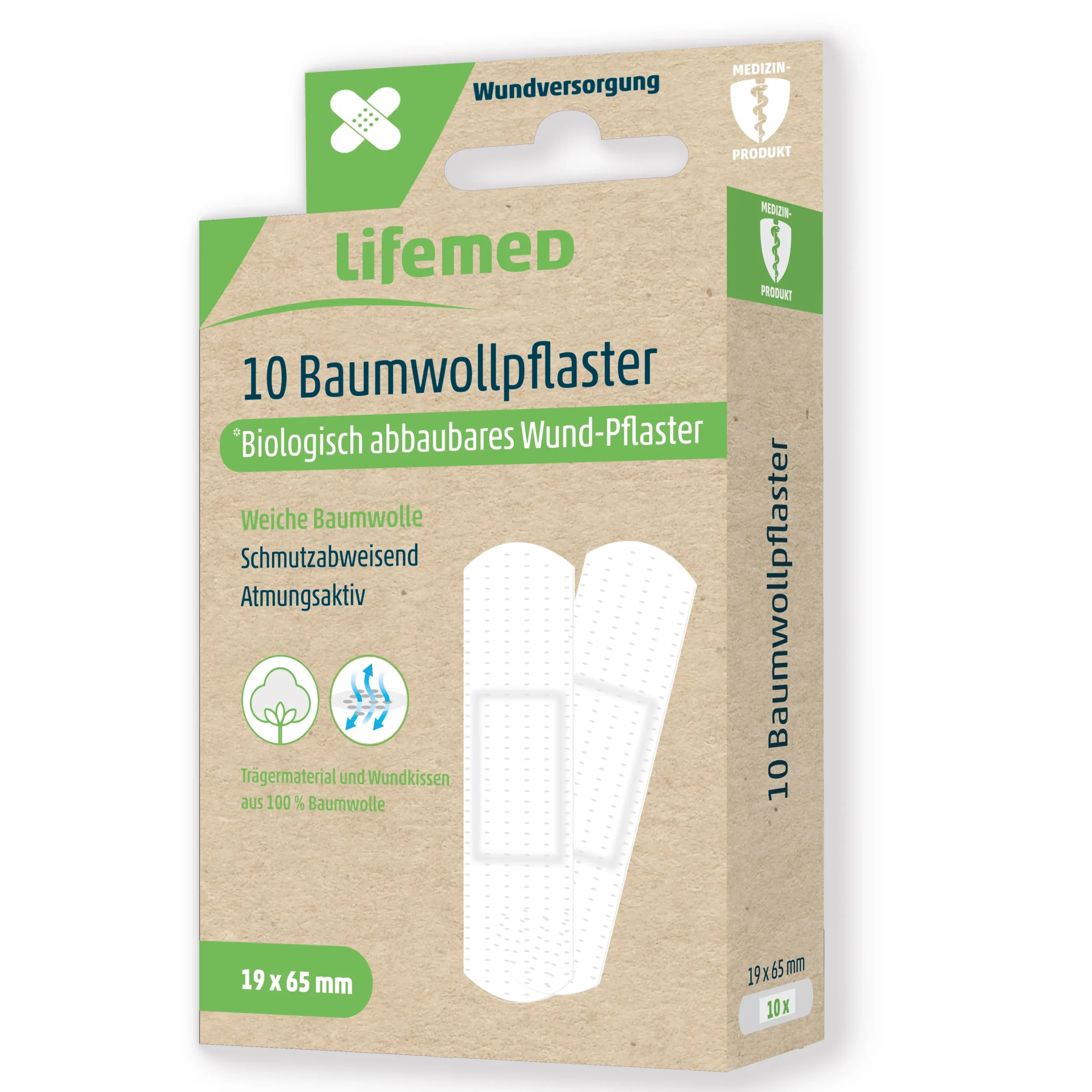 Lifemed – Βαμβακερά λευκά επιθέματα