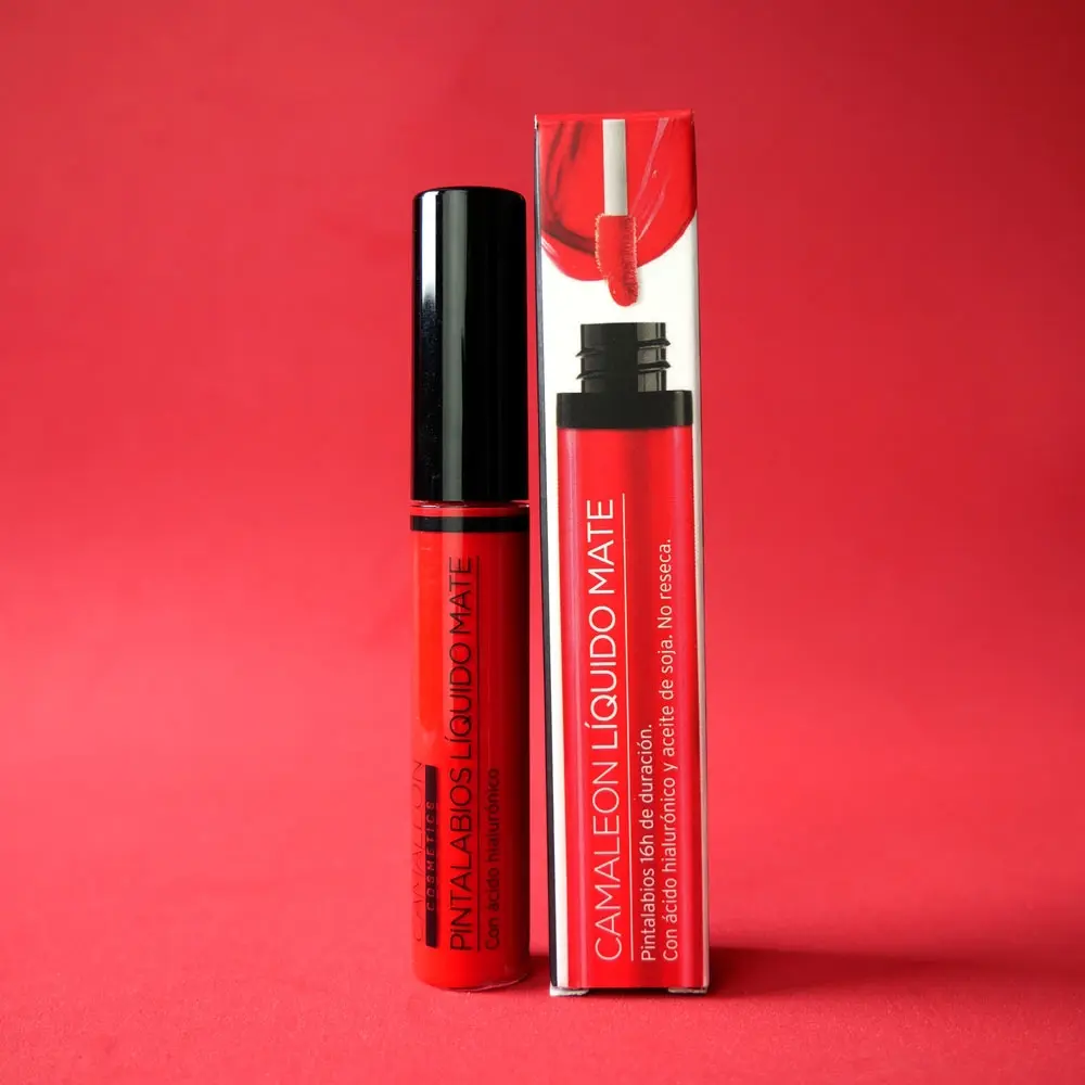 Camaleon Matte Liquid Lipstick Fire Red LM01 41335 - Image 3