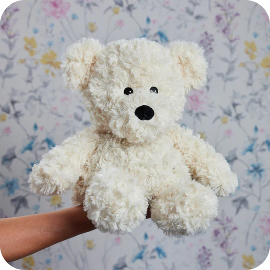 Warmies® Εκρού Σγουρομάλλικο Αρκουδάκι