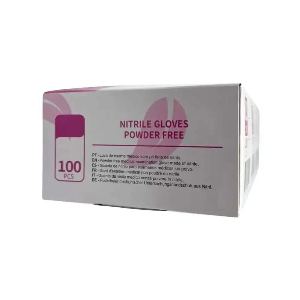 Γάντια νιτριλίου ροζ SD 100 τεμάχια - Image 3