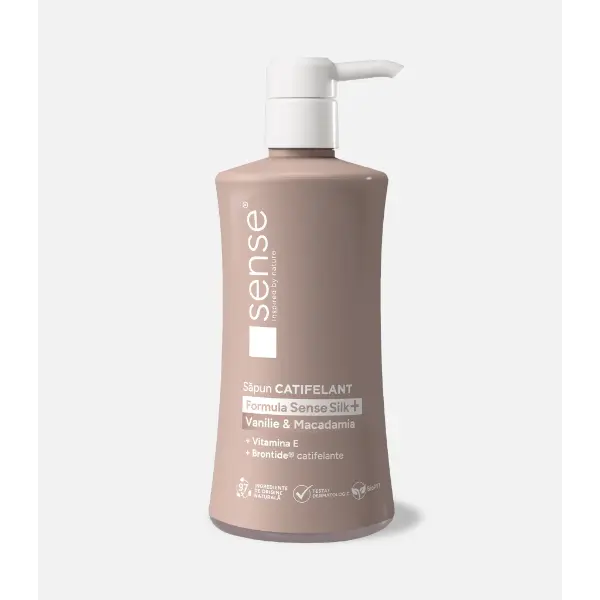 SenseSilk+ υγρό σαπούνι gel Vanilla & Macadamia 330 ml